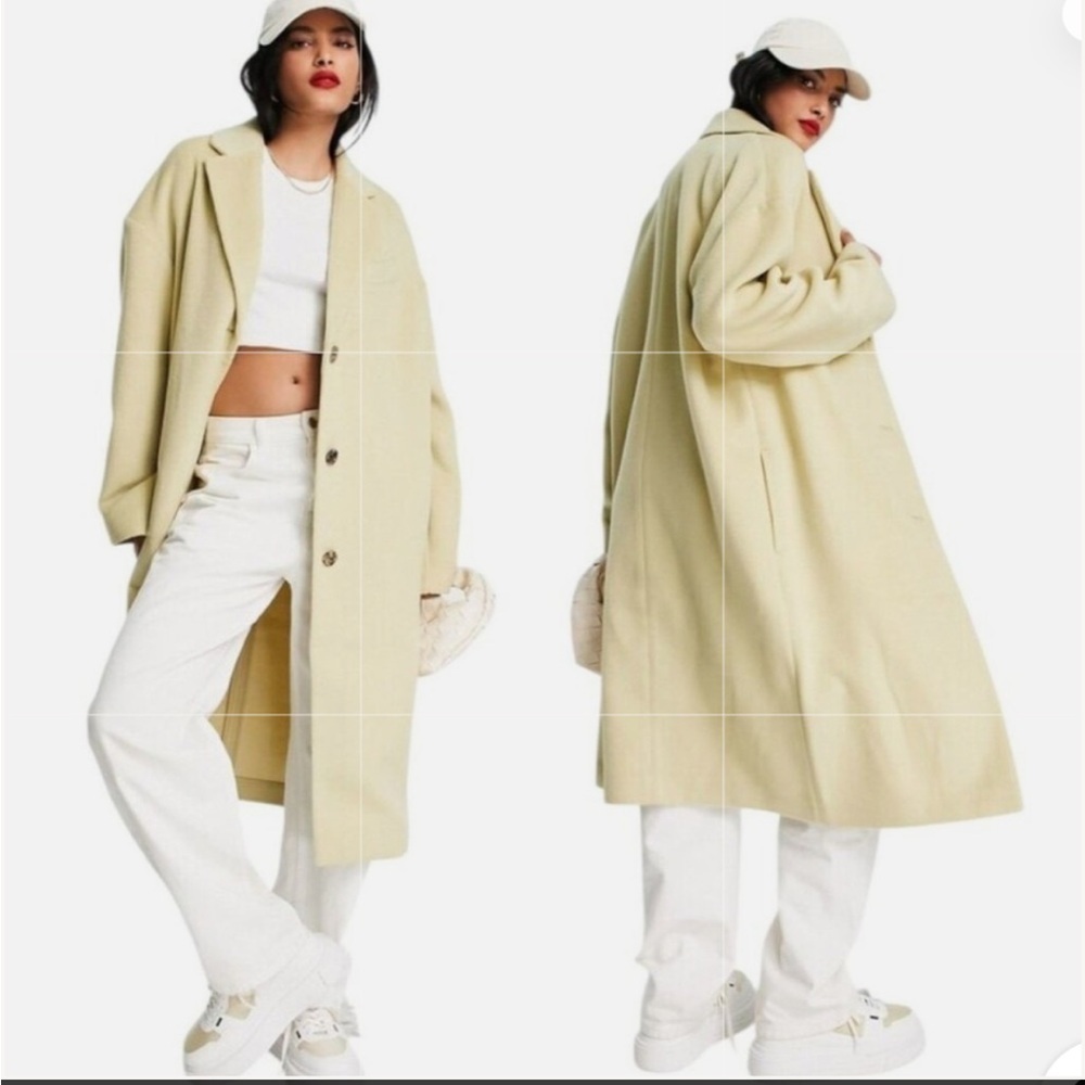 TopShop Longline Coat Women’s 6 Tall NWT